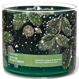 Bath & Body Works Winter Pear Forest 3 Wick Candle